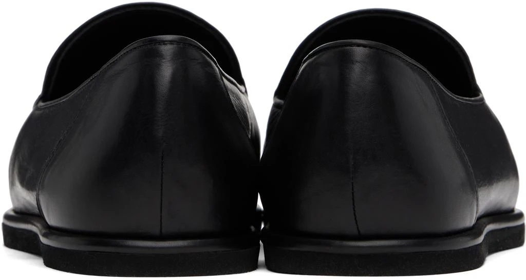 AURALEE Black Soft Leather Slip-on Loafers 2