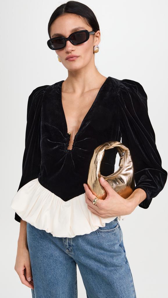 Rhode Colette Velvet Top