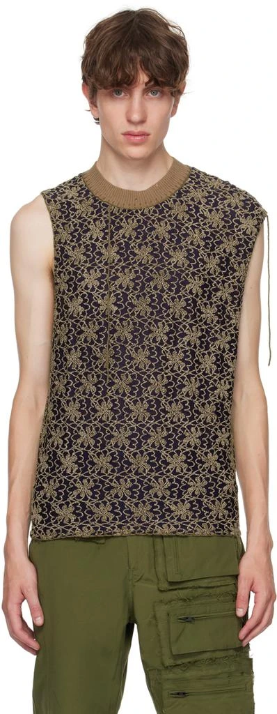 Andersson Bell Navy Flower Ash Vest 1