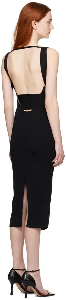 BOYAROVSKAYA Black Layered Midi Dress 3