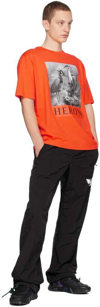 Heron Preston Orange 'Heron' T-Shirt 4