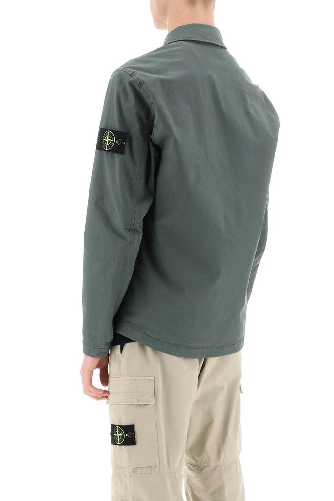 STONE ISLAND supima cotton twill stretch-tc overshirt 3