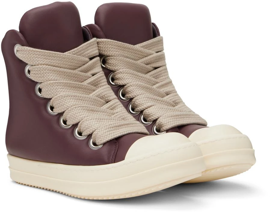 Rick Owens Purple Jumbo Lace Padded Sneakers 4