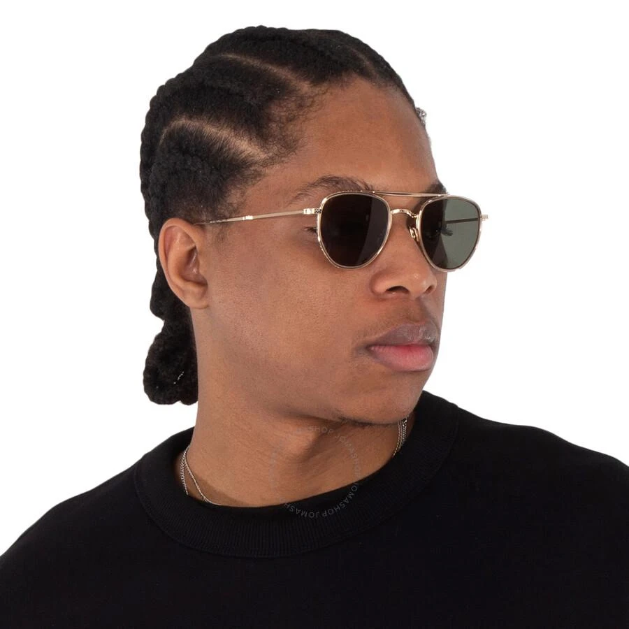 Mr. Leight ROKU II S Green Pilot Titanium Sunglasses ML4015 12KG-MBZ/GRN 48 3