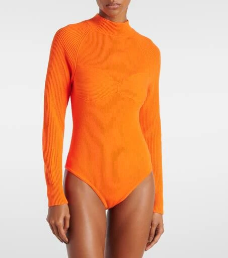 Farm Rio Orange knitted bodysuit 3