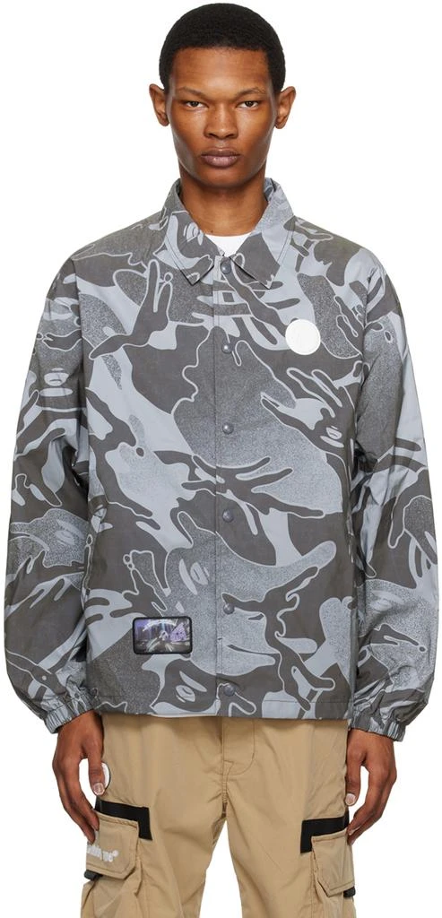 AAPE Gray Reflective Jacket 1