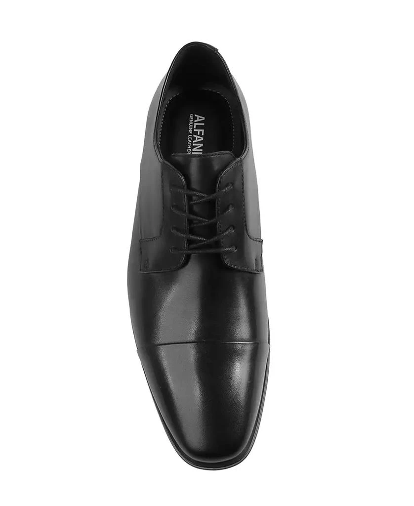 Alfani Men's Jovann Genuine Leather Lace Up Dress Shoes - Black - Oxfords