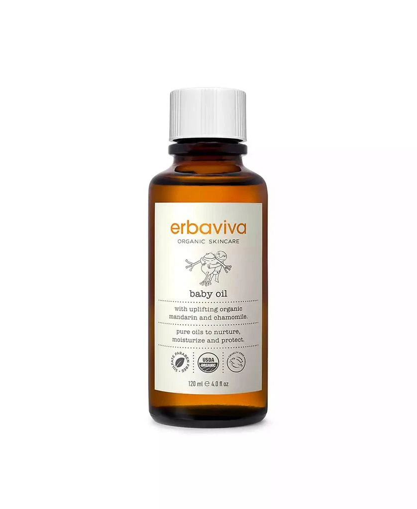 Erbaviva Baby Oil, 4 oz. 1