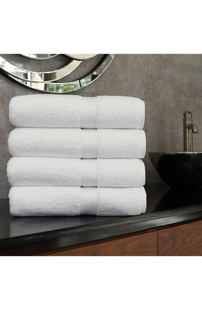 Linum Home Textiles Sinemis Terry 4-Piece Bath Towel Set - White 2