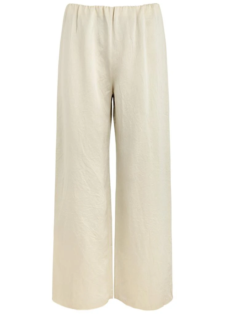 Nanushka Brenda crinkled satin trousers 1