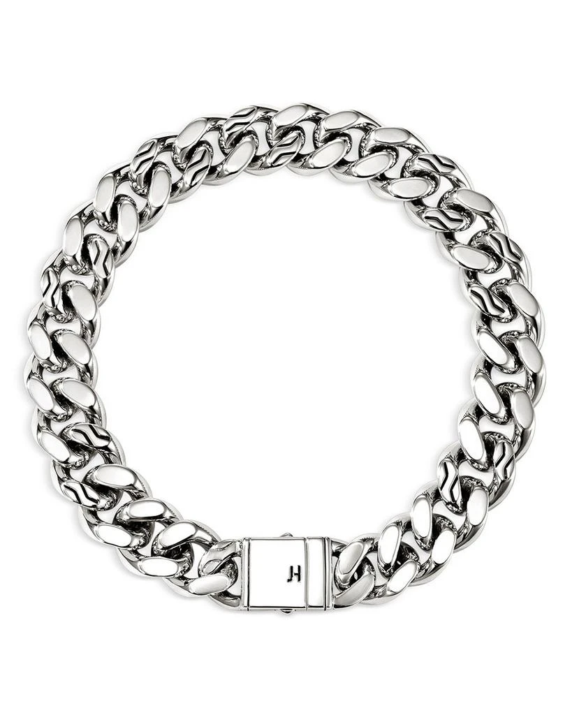 John Hardy Sterling Silver Chain Heavy Curb Link Chain Bracelet 3