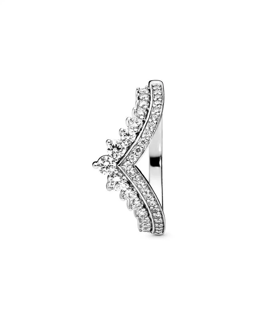 PANDORA Cubic Zirconia Timeless Princess Wishbone Ring 3