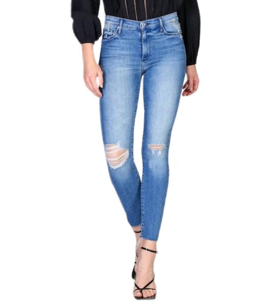 Black Orchid Black Orchid - Carmen High Rise Ankle Fray Skinny Jeans