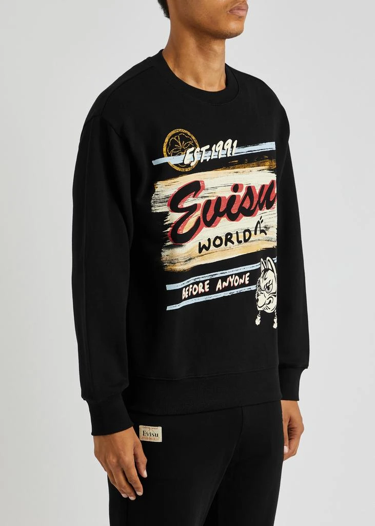 EVISU Logo-print cotton sweatshirt 2