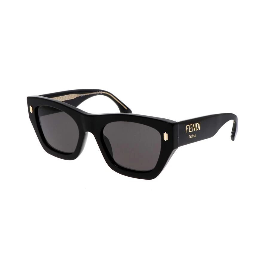 Shop Grey Square Ladies Sunglasses FE40100I 01A 53 on Sale  display picture 1