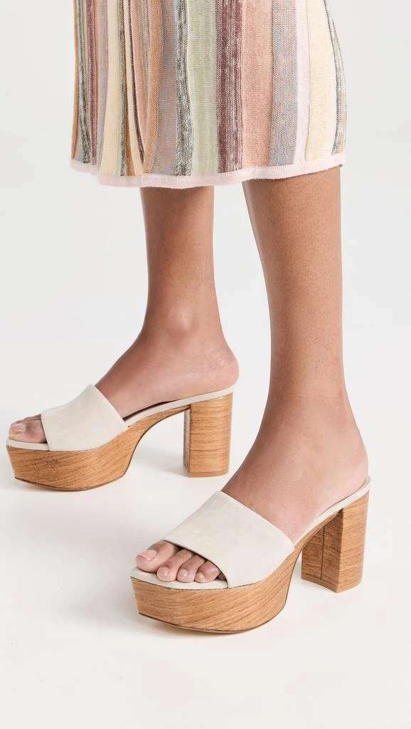 Stuart Weitzman Square High Platform Slides 95mm 2