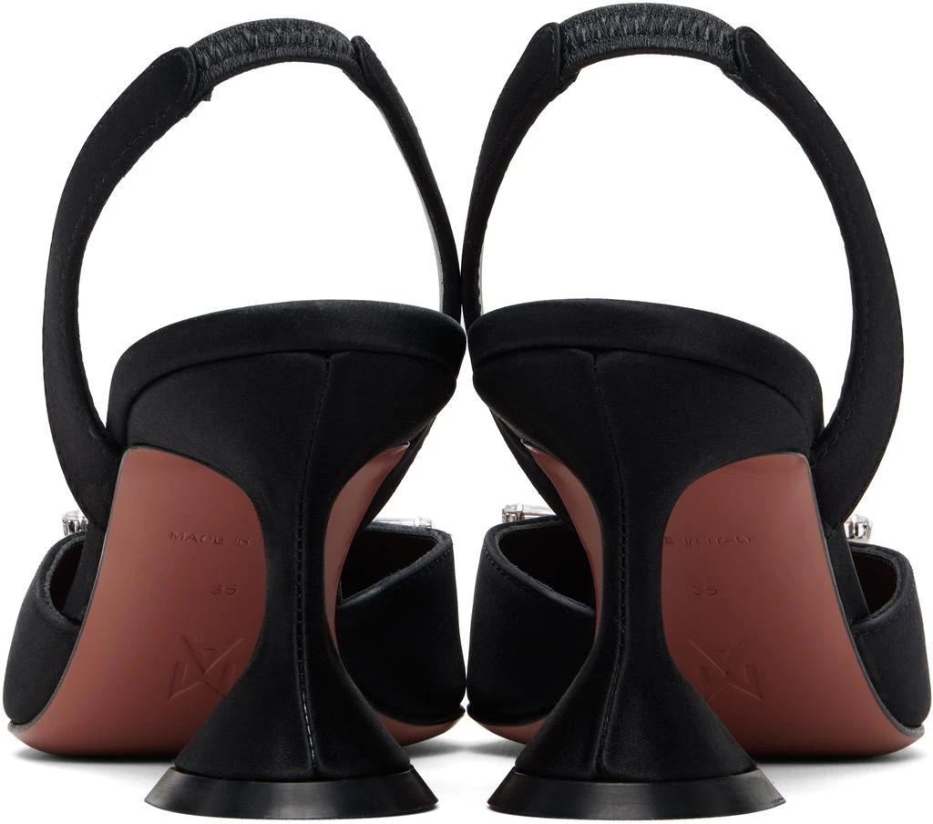 Amina Muaddi Black Begum Sling 70 Heels 2