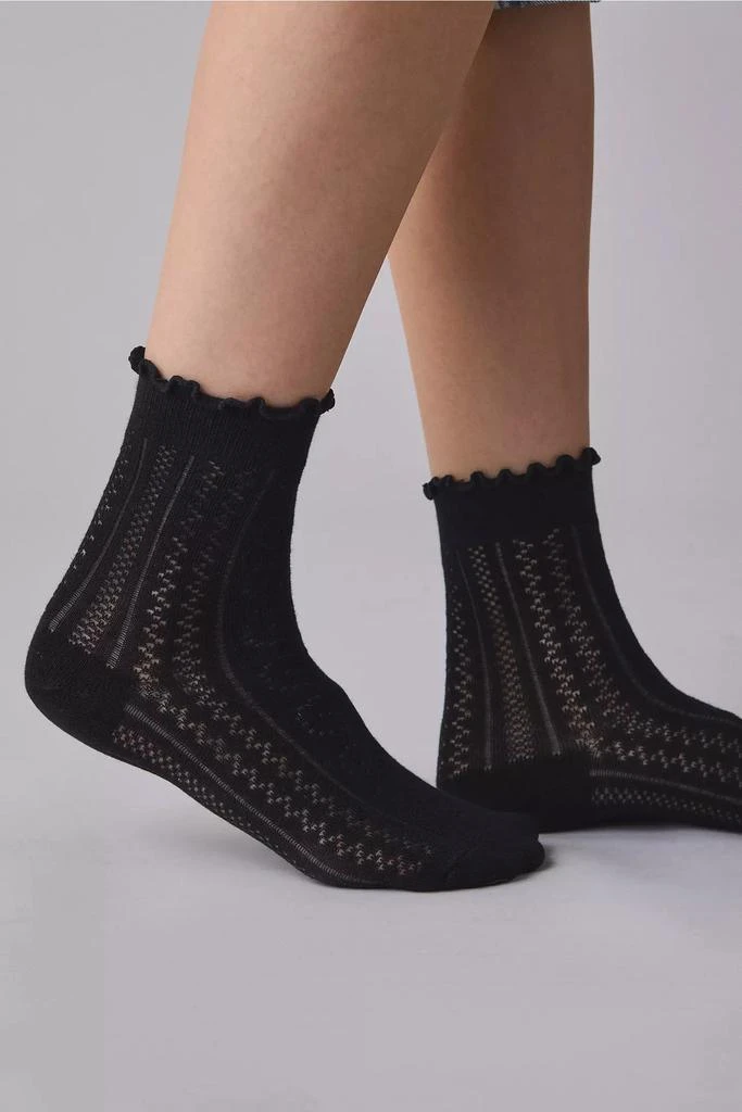 Urban Outfitters Heart Pointelle Sock