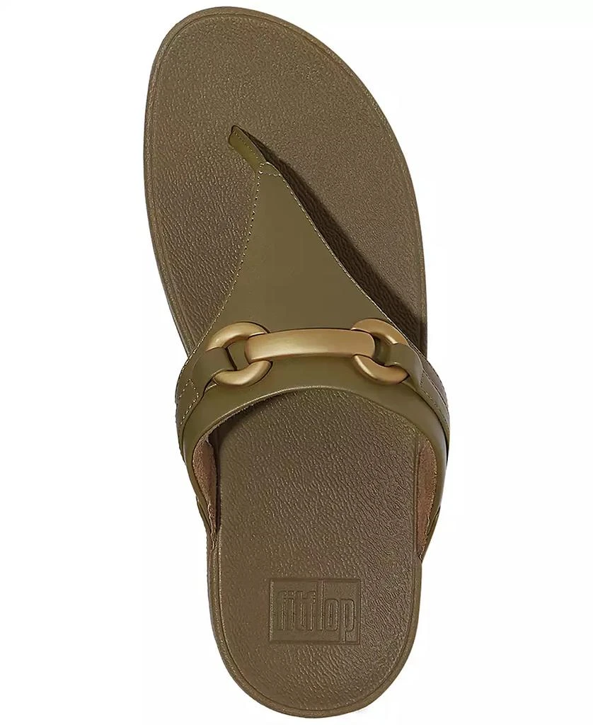 FitFlop Women's Lulu Chunky Snaffle Leather Toe-Post Sandals 3