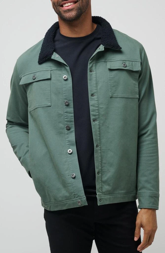 Travis Mathew Cloud Denim Fleece Collar Jacket