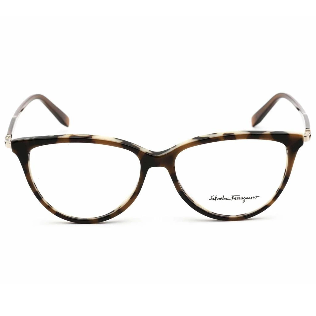 Salvatore Ferragamo Salvatore Ferragamo Women's Eyeglasses - Maculate Brown Plastic Frame | SF2870 296 2