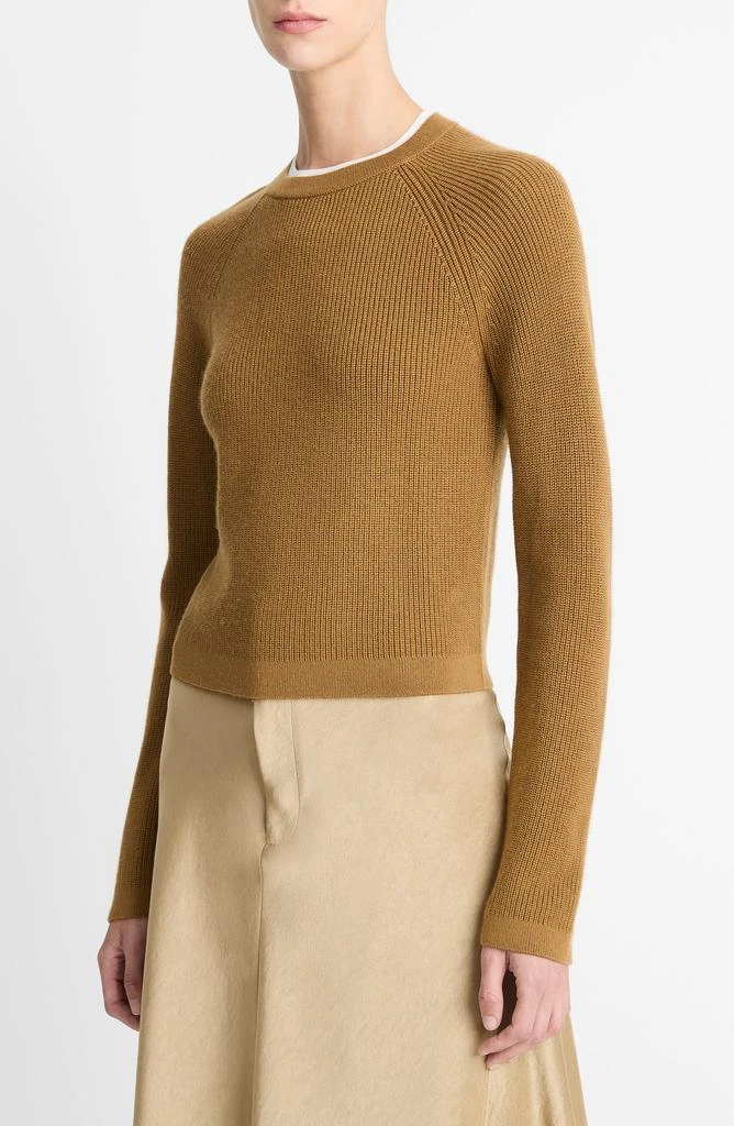 Vince Contrast Trim Merino Wool & Cashmere Sweater 4