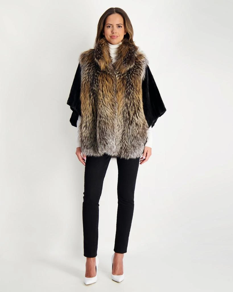 Gorski Fox Jacket with Mink Sleeves 1
