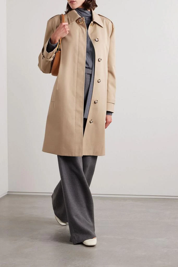 Valentino Embellished twill trench coat 2