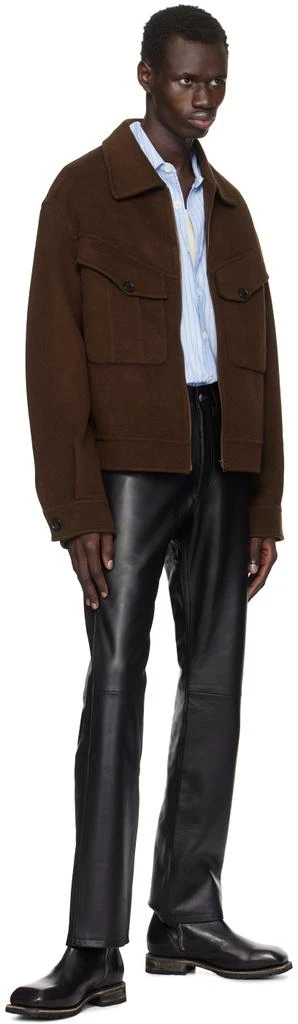 CMMN SWDN Black Joe Leather Pants 4