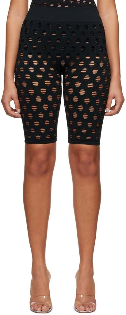 Maisie Wilen Black Perforated Shorts 1