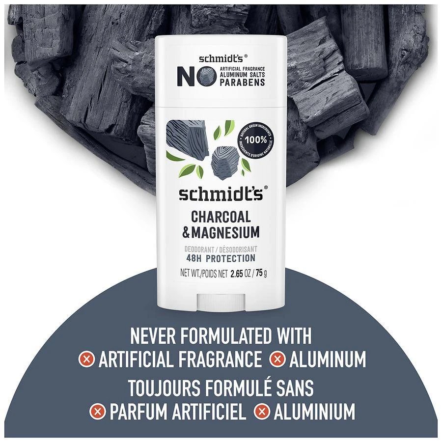 Schmidt's Mineral Enriched Natural Deodorant Charcoal + Magnesium 6