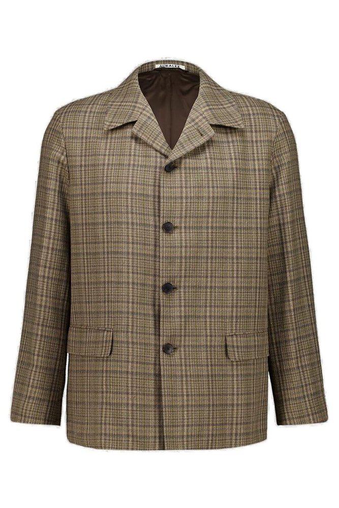 AURALEE Herringbone wool tweed blouson - Jackets - Free Shipping