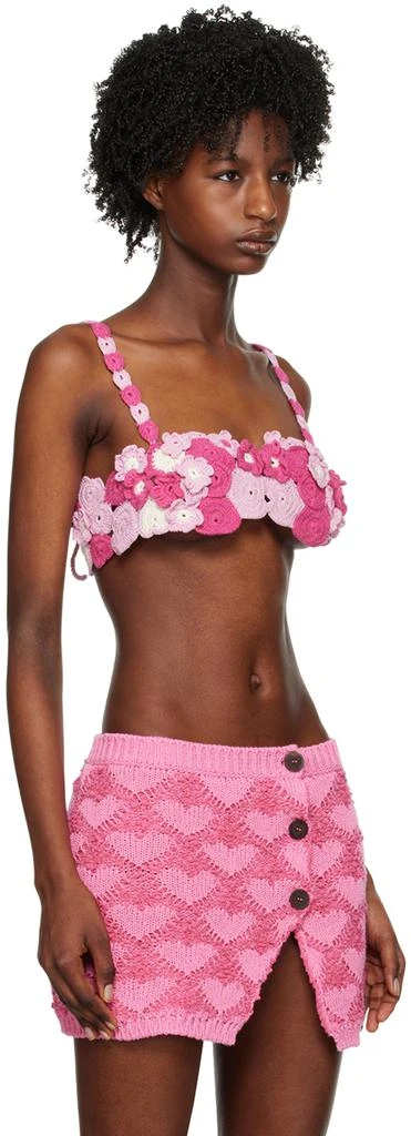 Marco Rambaldi Pink Sweetheart Neck Bra 2