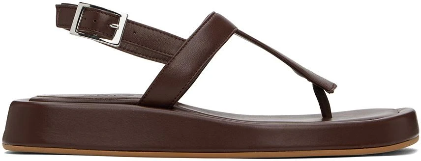 GIABORGHINI Brown Lizette Sandals 1