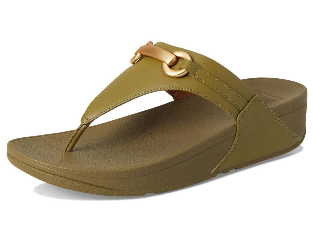 FitFlop Lulu Chunky-Snaffle Leather Toe-Post Sandals 7
