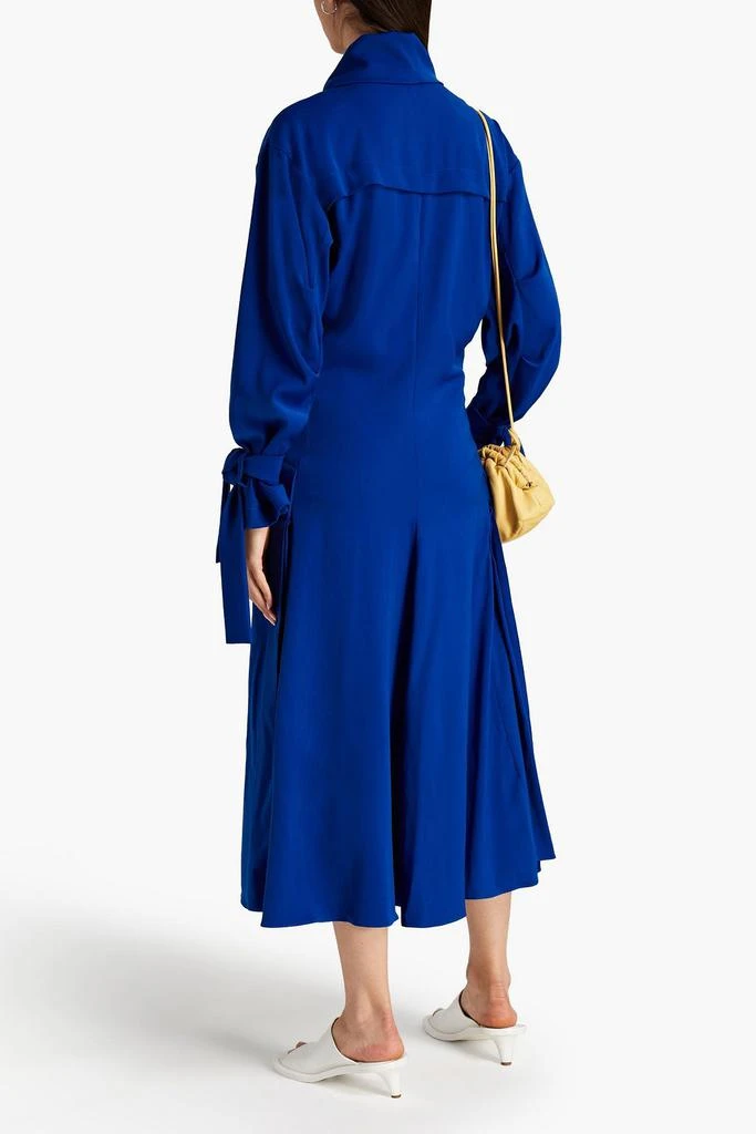 Kenzo Pleated satin midi dress 3