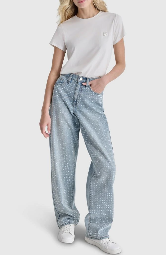 DKNY Rhinestone Studded High Waist Jeans 6