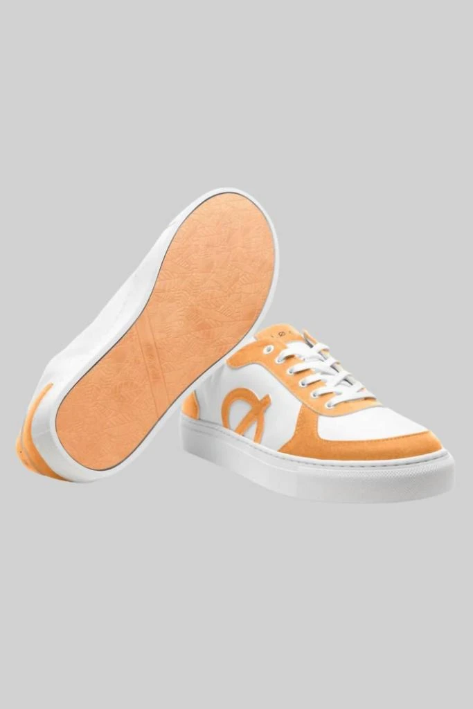 Loci Women's Sneakers In White/orange 3