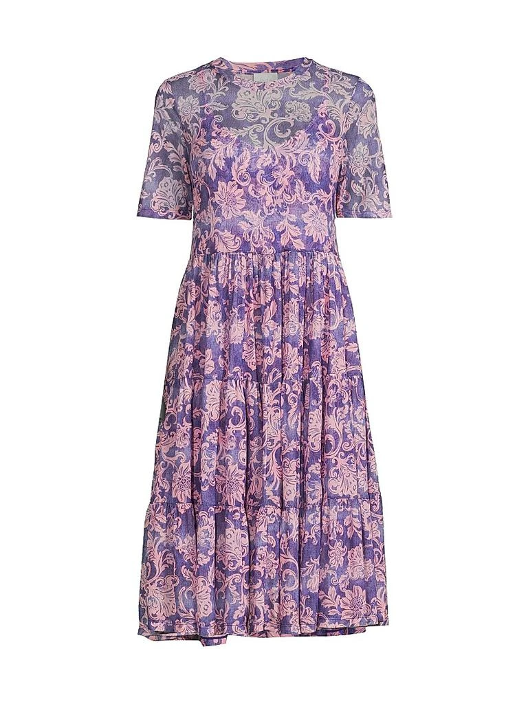 johnny was mesh tiered dress Johnny Was Mesh Tiered Slip Dress