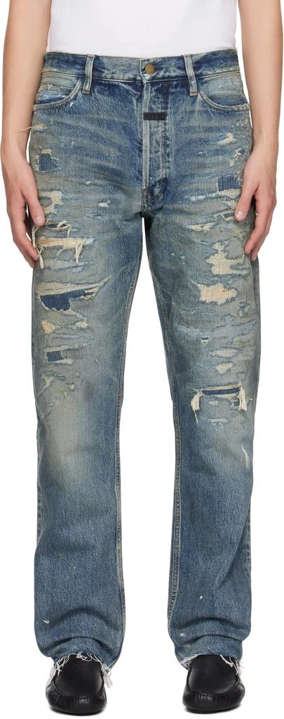 Fear of god Blue Classic 5 Pocket Jeans 1