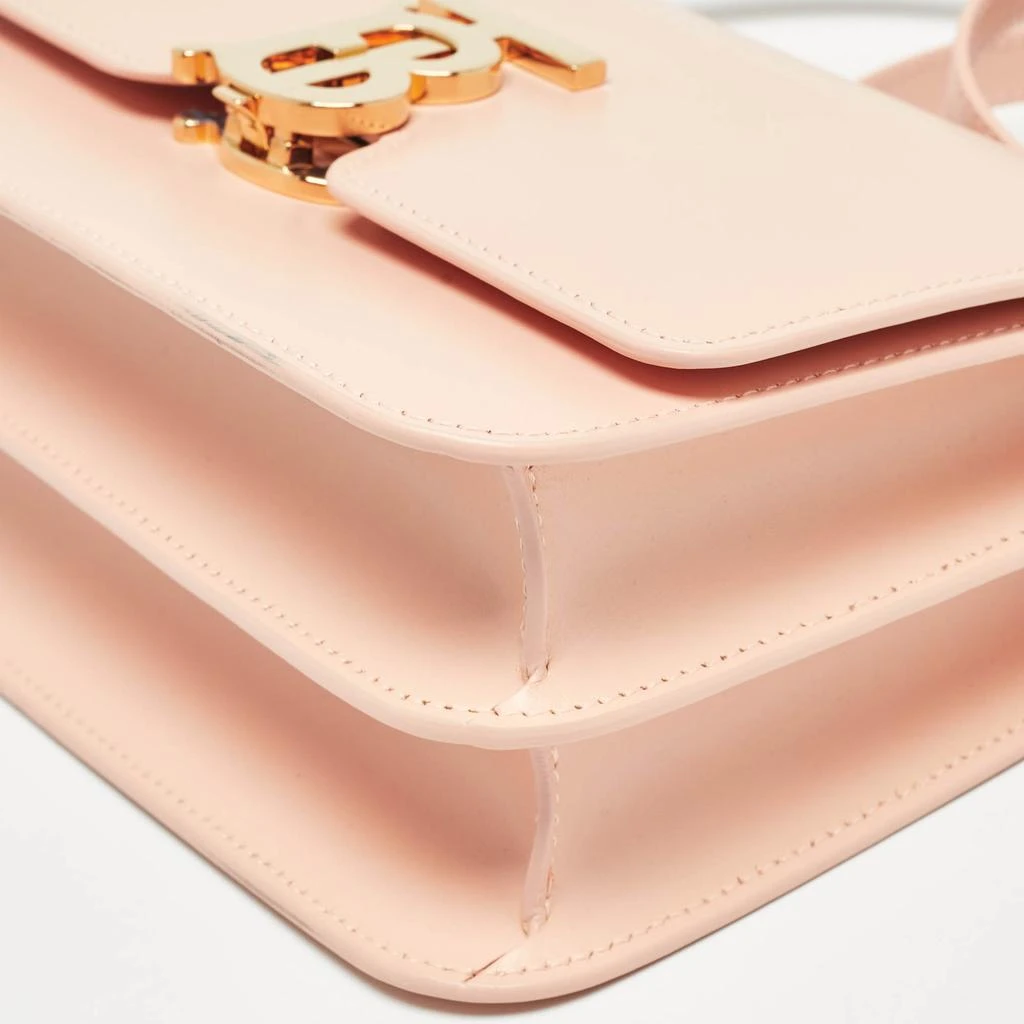 Burberry Burberry Peach Pink Leather Small TB Shoulder Bag 11