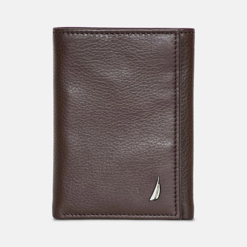 Nautica Mens Leather Trifold Wallet 2
