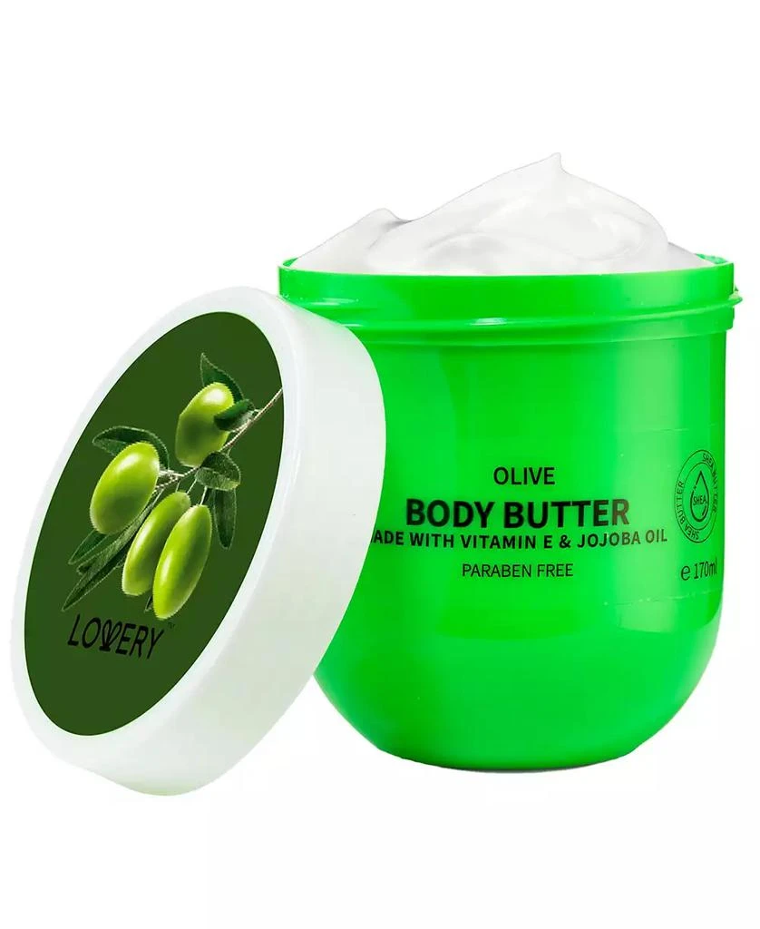 Lovery Olive Scented Whipped Body Butter, Bath and Body Care Cream, 170ml 1