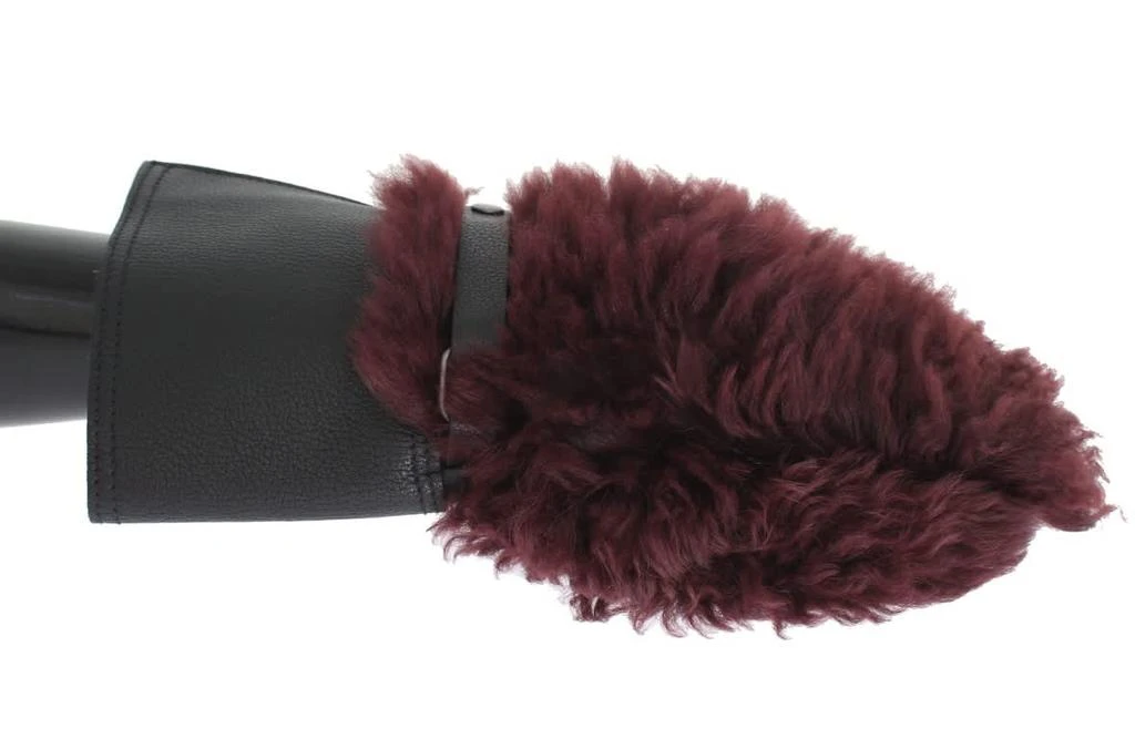Dolce 
Gabbana Leather Shearling Men
s Gloves