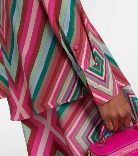 Valentino Tie-neck silk crêpe de chine shirt 6