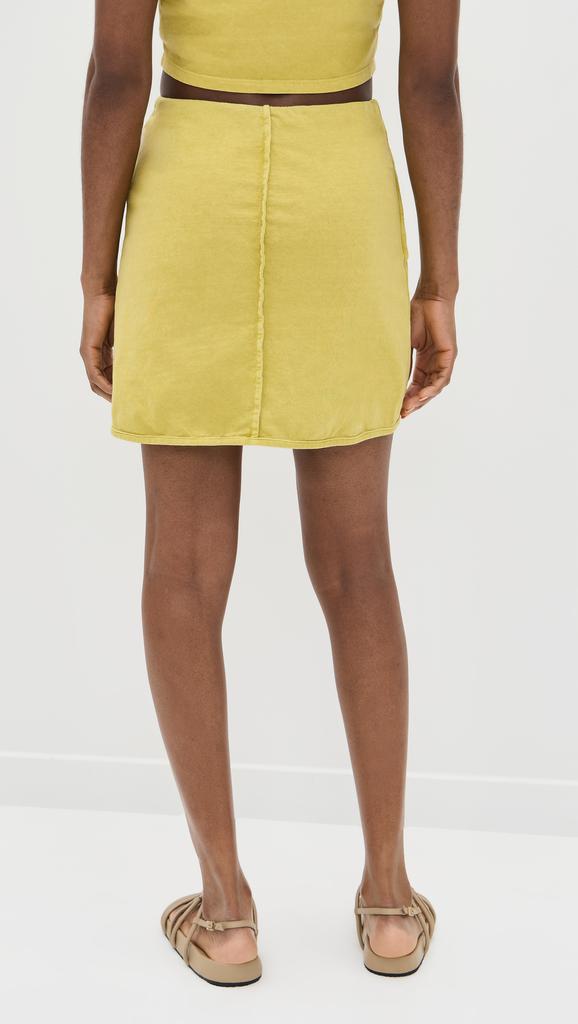 Les Tien Misty Mini Scallop Wrap Skirt
