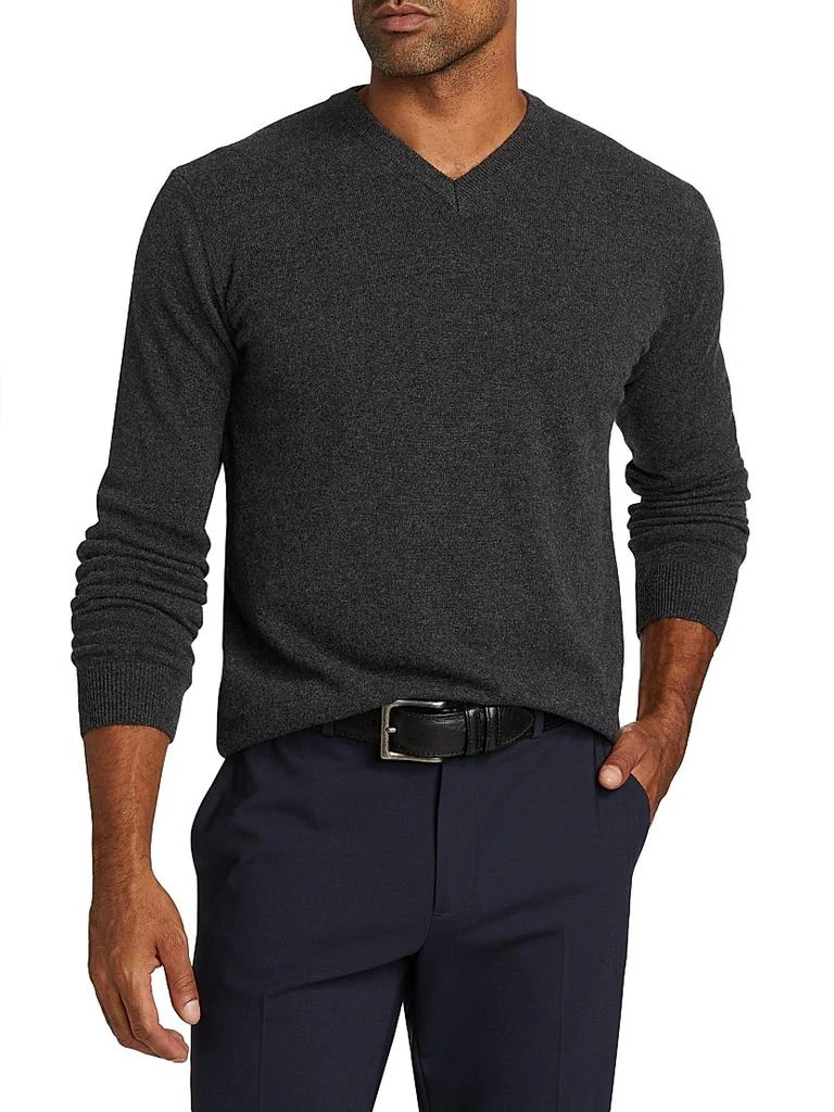 Saks Fifth Avenue ​COLLECTION Cashmere V-Neck Sweater 3