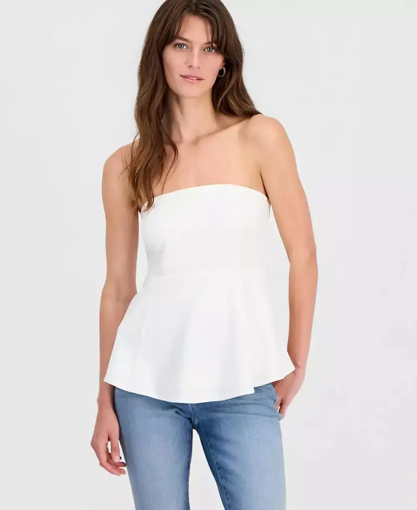 INC International Women's Strapless Peplum-Hem Top, Macy's Exclusive new arrivals