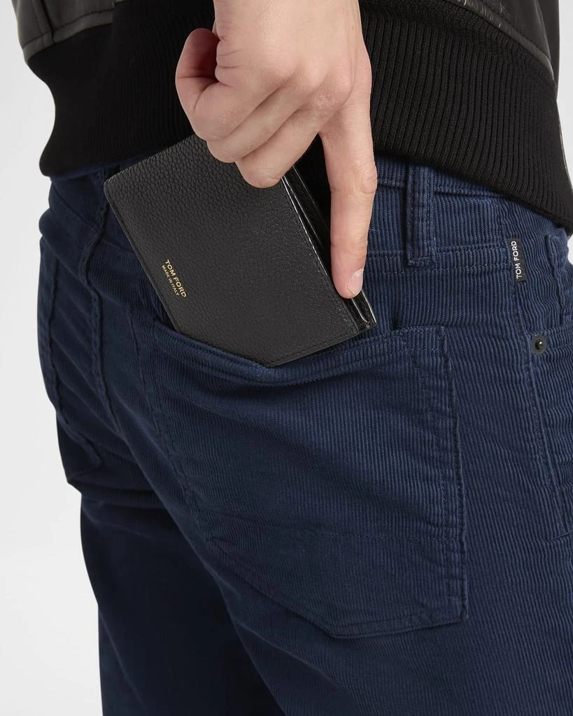 Tom Ford Men's T Line Grained Leather Bifold Wallet 2
