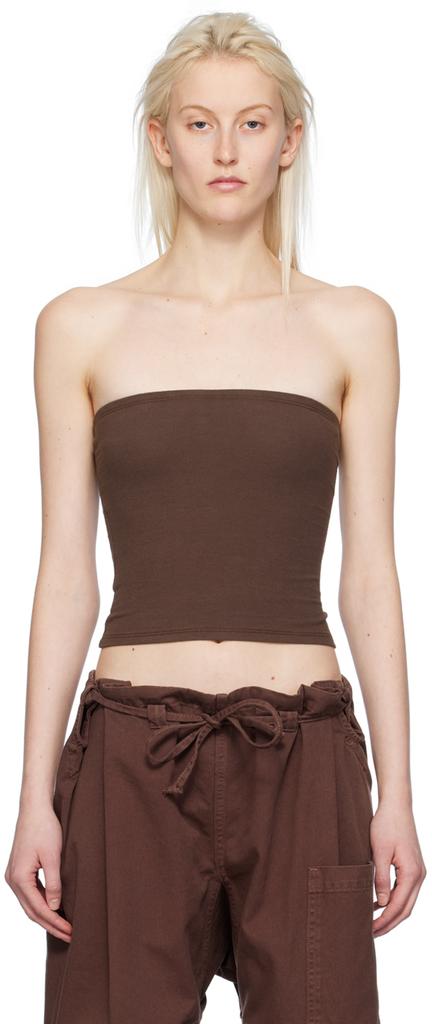 Gil Rodriguez Brown Convertible Tube Top